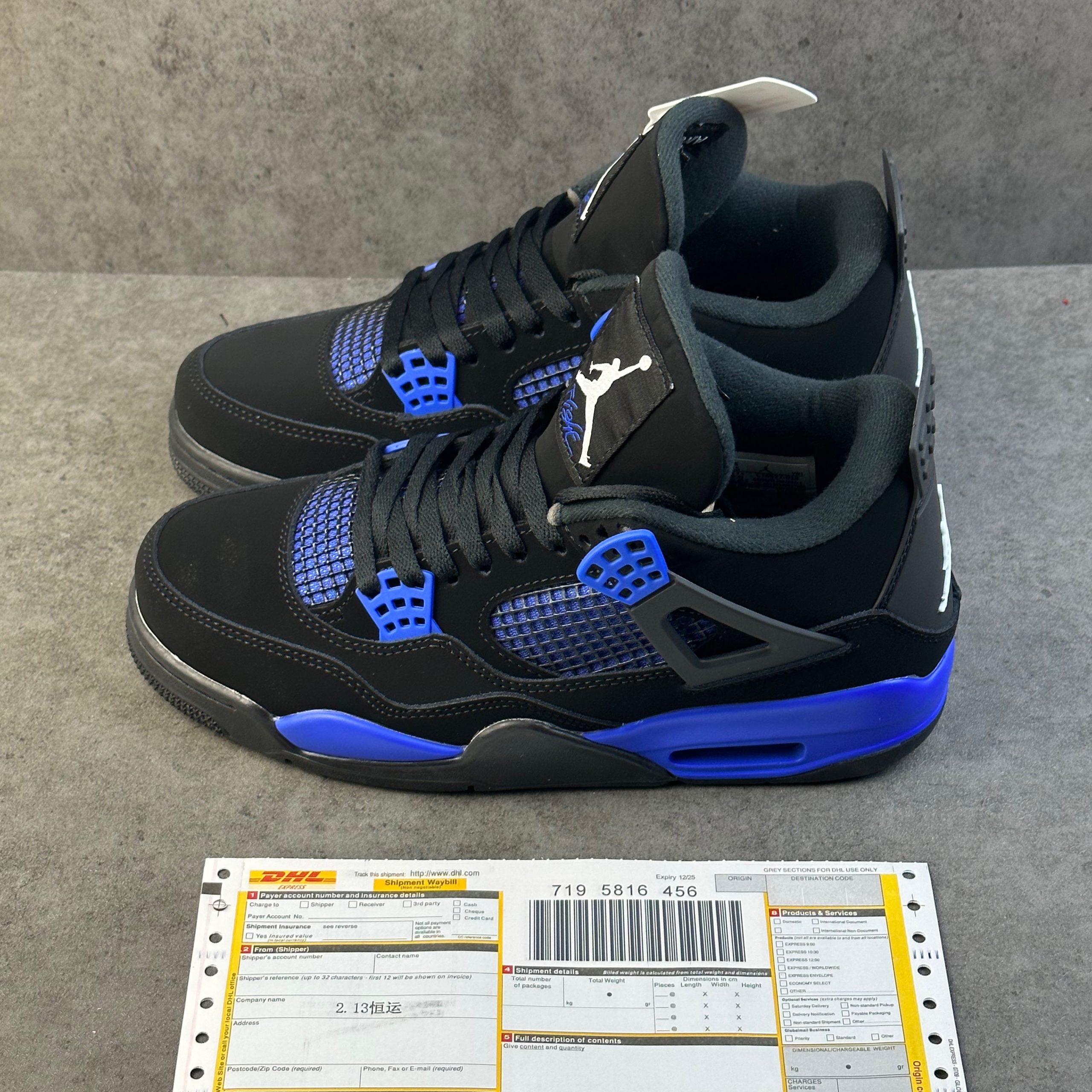 Jordan 4 Retro BLUE THUNDER