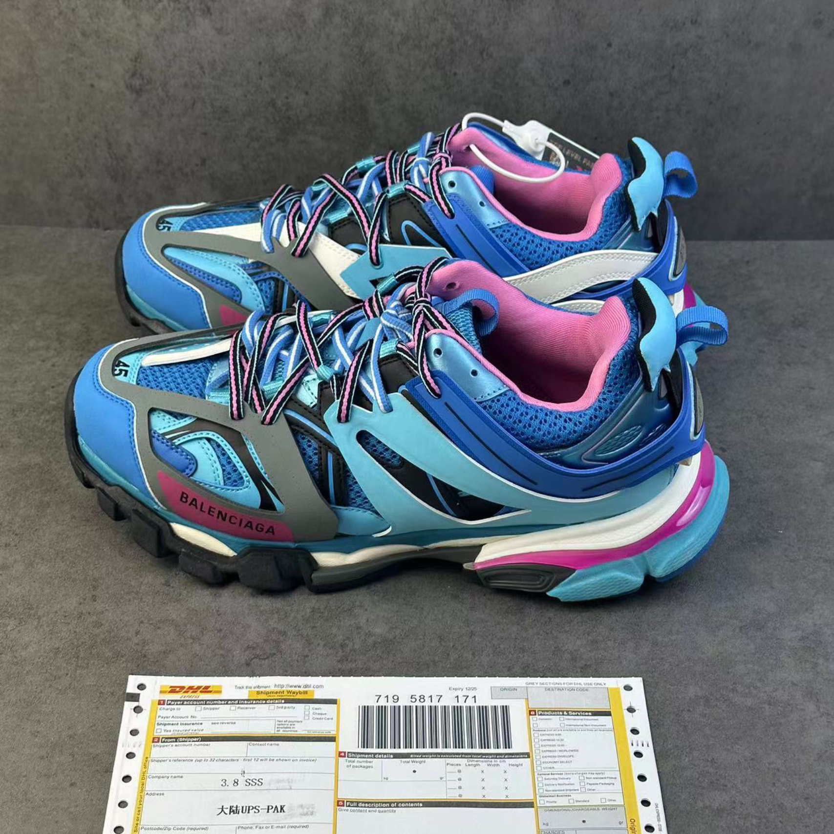 Balenciaga Track Runners Blue