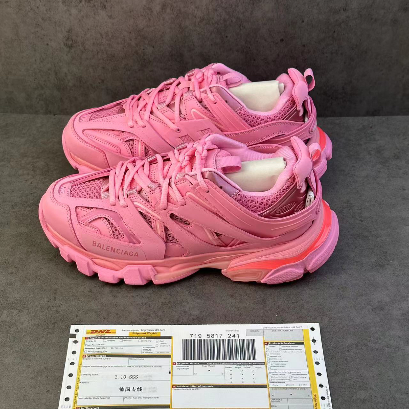 Balenciaga Track Trainer Pink