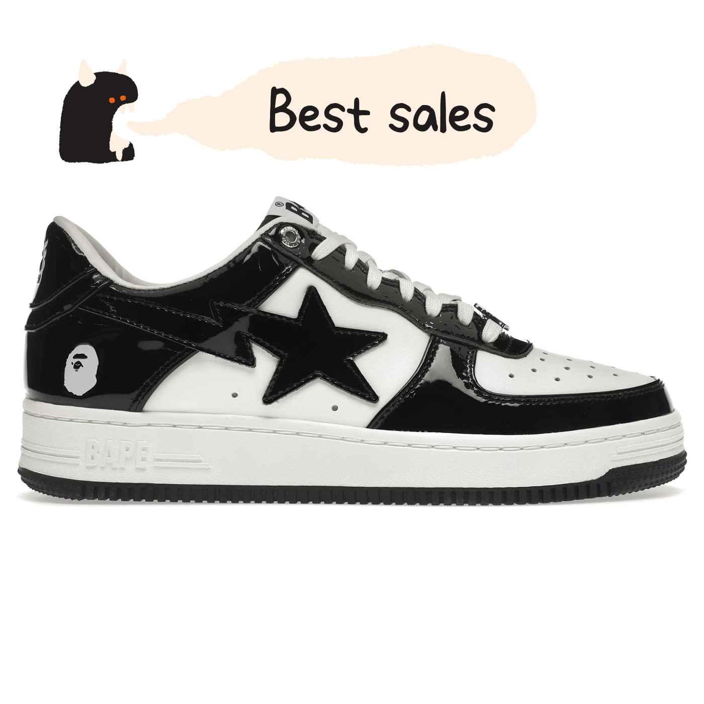 A Bathing Ape Bape Sta Low Black